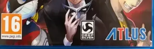 Persona 5, the PEGI square on its front