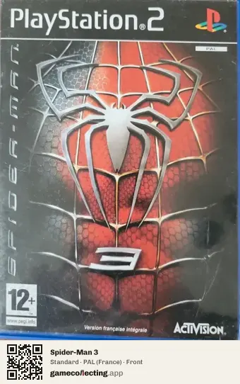 Spider-Man 3 PlayStation 2, France box front