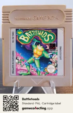 Battletoads Game Boy, PAL cartridge label