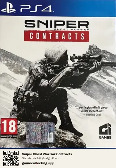 Sniper Ghost Warrior Contracts PlayStation 4, Italy box front