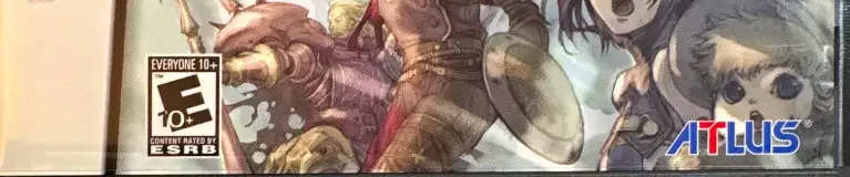 Radiant Historia, the ESRB box on its front