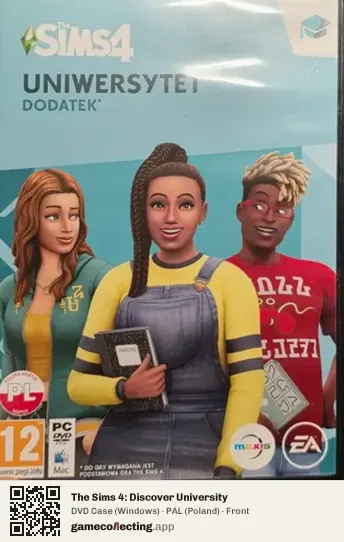 The Sims 4: Discover University Computer, Poland box front