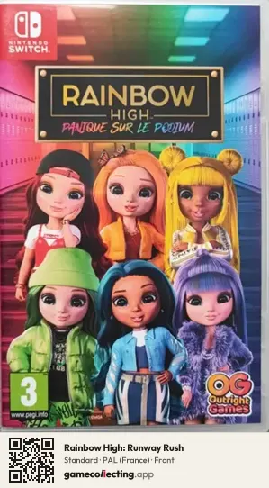 Rainbow High: Runway Rush Nintendo Switch, France box front