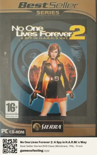 No One Lives Forever 2: A Spy in H.A.R.M.'s Way Computer, PAL box front