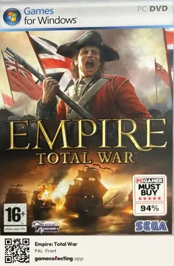 Empire: Total War Computer, PAL box front