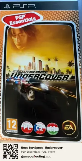 Need for Speed: Undercover PlayStation Portable, PAL box front
