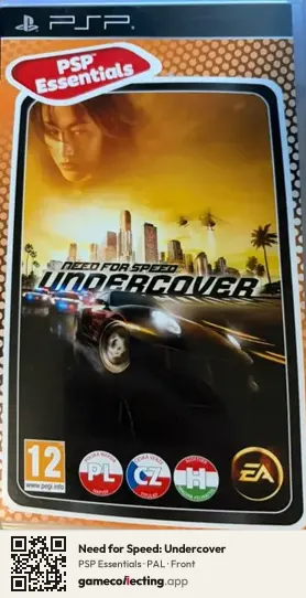 Need for Speed: Undercover PlayStation Portable, PAL box front