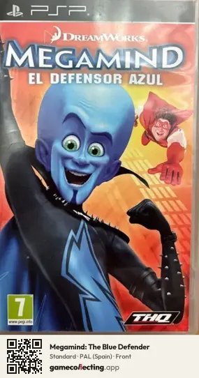 Megamind: The Blue Defender PlayStation Portable, Spain box front
