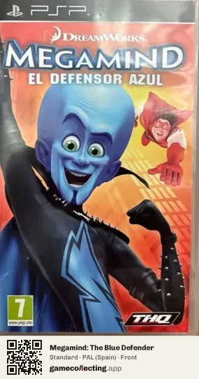 Megamind: The Blue Defender PlayStation Portable, Spain box front