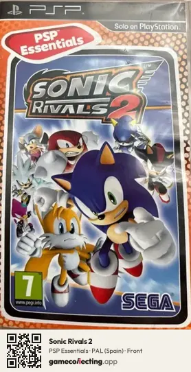 Sonic Rivals 2 PlayStation Portable, Spain box front