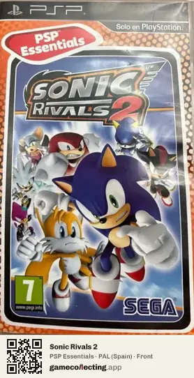 Sonic Rivals 2 PlayStation Portable, Spain box front