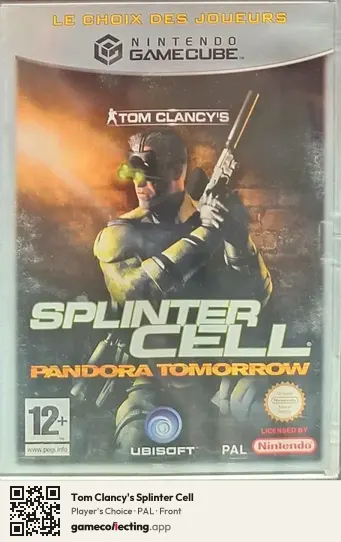 Tom Clancy's Splinter Cell Nintendo GameCube, PAL box front