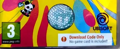 Just Dance: Decades of Hits, the PEGI square on its front