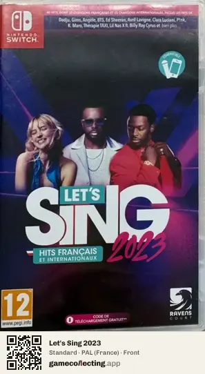Let's Sing 2023 Nintendo Switch, France box front