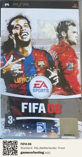 FIFA 08 PlayStation Portable, Netherlands box front