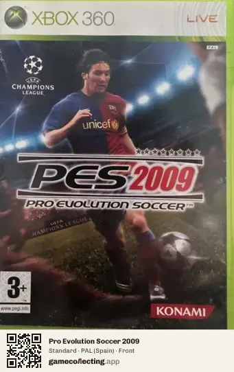 Pro Evolution Soccer 2009 Xbox 360, Spain box front