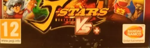 J-Stars Victory Vs+, the PEGI square on its front