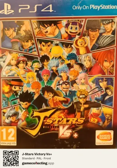 J-Stars Victory Vs+ PlayStation 4, PAL box front