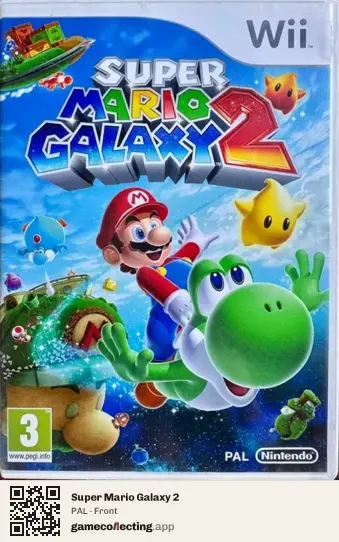 Super Mario Galaxy 2 Nintendo Wii, PAL box front