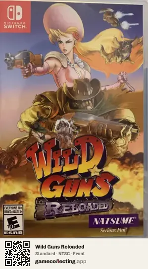 Wild Guns Reloaded Nintendo Switch, NTSC box front