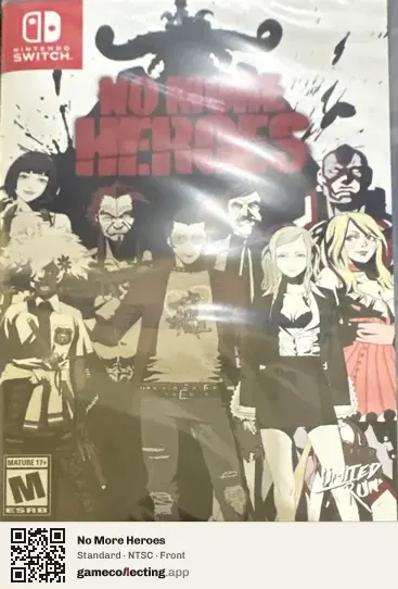 No More Heroes Nintendo Switch, NTSC box front