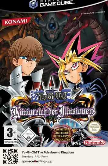 Yu-Gi-Oh! The Falsebound Kingdom Nintendo GameCube, PAL box front