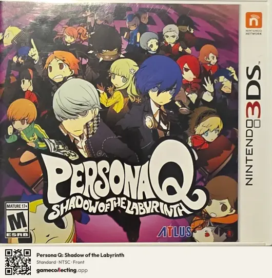 Persona Q: Shadow of the Labyrinth Nintendo 3DS, NTSC box front