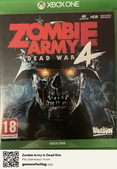 Zombie Army 4: Dead War Xbox One, Germany box front