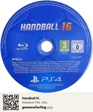 Handball 16 PlayStation 4, PAL disc