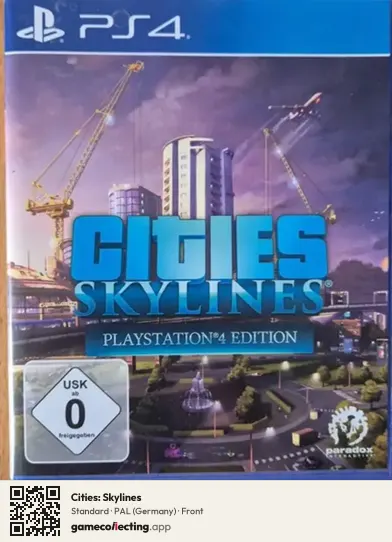 Cities: Skylines PlayStation 4, Germany box front
