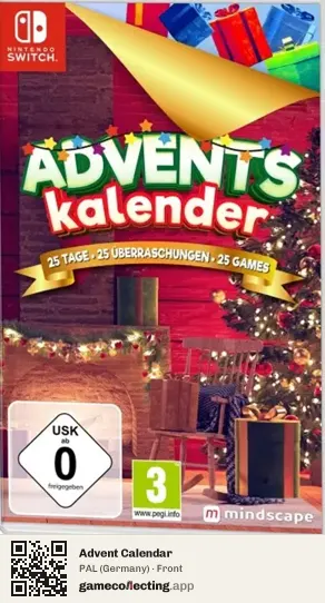 Advent Calendar Nintendo Switch, Germany box front