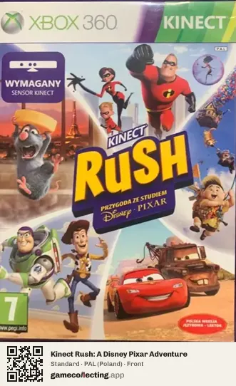 Kinect Rush: A Disney Pixar Adventure Xbox 360, Poland box front