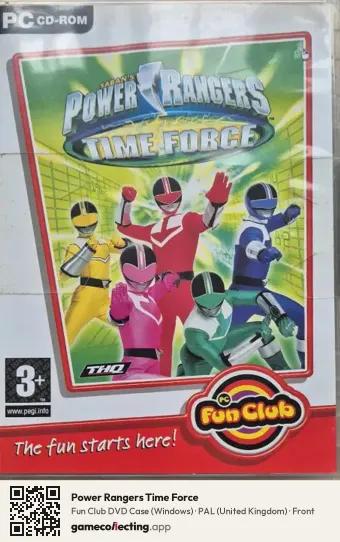 Power Rangers Time Force Computer, United Kingdom box front