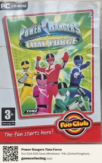 Power Rangers Time Force Computer, United Kingdom box front
