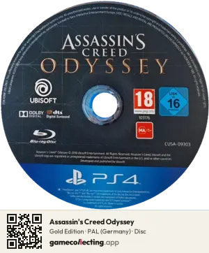 Assassin's Creed Odyssey PlayStation 4, PAL disc