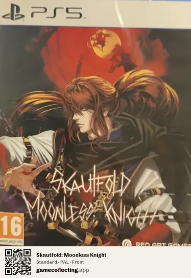 Skautfold: Moonless Knight PlayStation 5, PAL box front