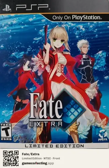 Fate/Extra PlayStation Portable, NTSC box front