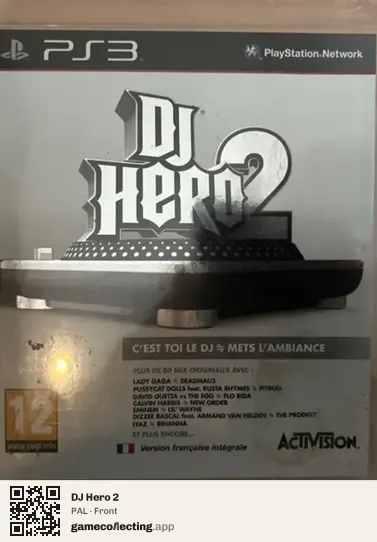 DJ Hero 2 PlayStation 3, PAL box front