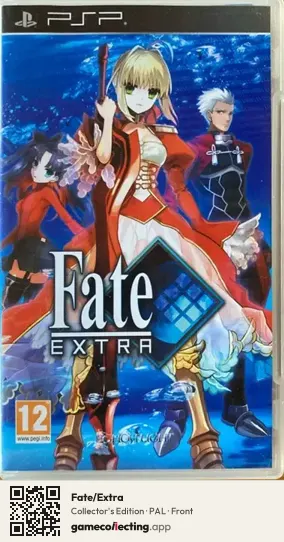Fate/Extra PlayStation Portable, PAL box front