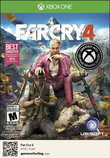 Far Cry 4 Xbox One, NTSC box front