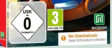 Garfield Kart: Furious Racing, the USK square on its front