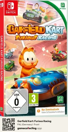 Garfield Kart: Furious Racing Nintendo Switch, Germany box front