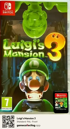 Luigi's Mansion 3 Nintendo Switch, PAL box front