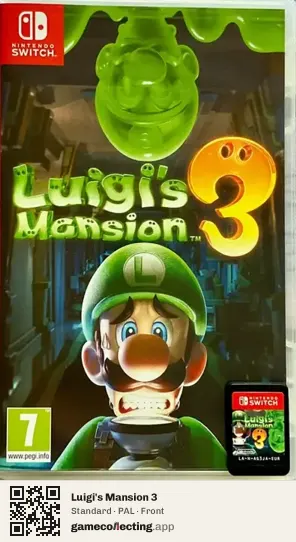 Luigi's Mansion 3 Nintendo Switch, PAL box front