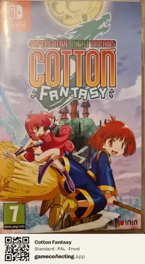 Cotton Fantasy Nintendo Switch, PAL box front