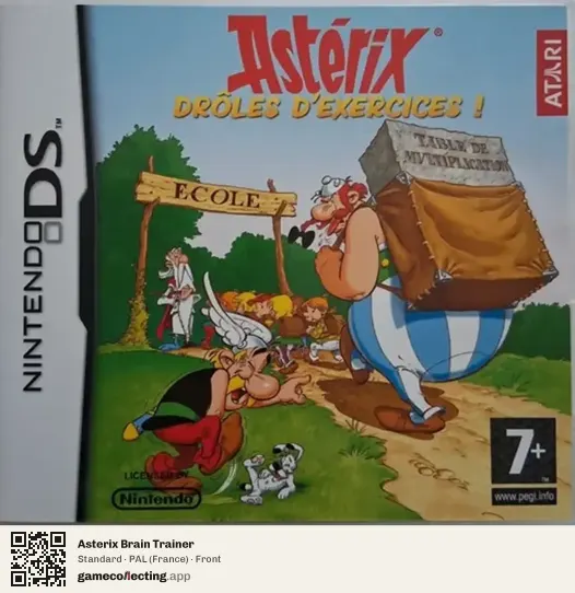 Asterix Brain Trainer Nintendo DS, France box front