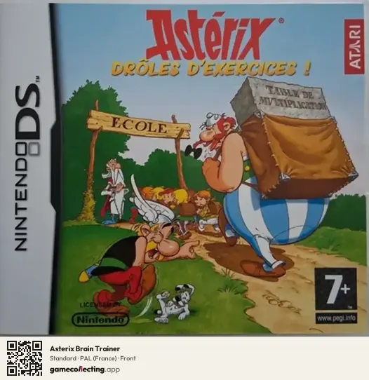 Asterix Brain Trainer Nintendo DS, France box front