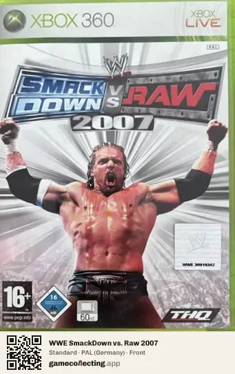 WWE SmackDown vs. Raw 2007 Xbox 360, Germany box front