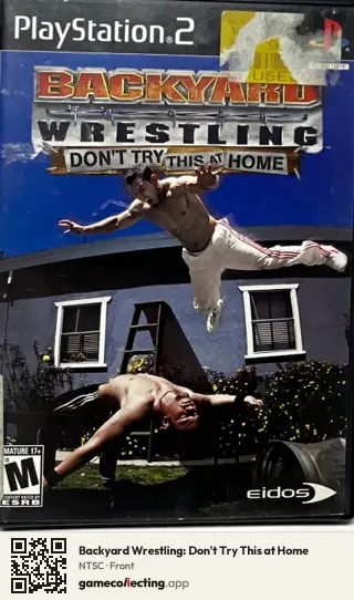 Backyard Wrestling: Don't Try This at Home PlayStation 2, NTSC box front