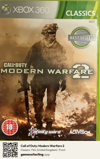 Call of Duty: Modern Warfare 2 Xbox 360, United Kingdom box front